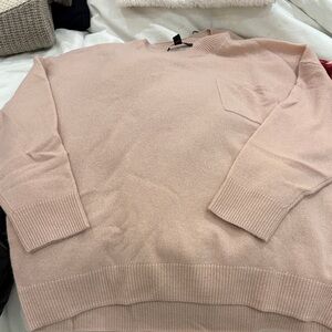 Banana Republic Soft Pink Crew Neck Sweater